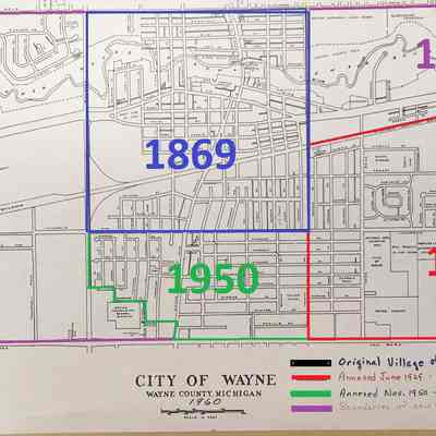 1960 Annexation Map of Wayne