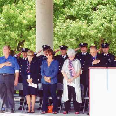 Sept 11 Memorial at Goudy Park Amphitheater.