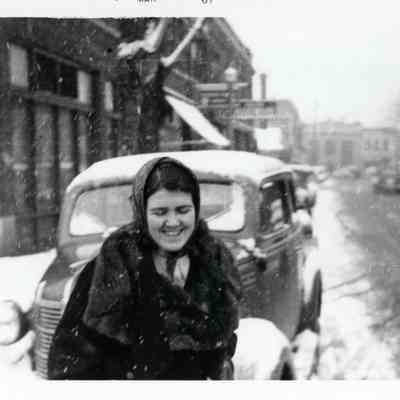 Gertrude on Monroe Street in Wayne, looking North