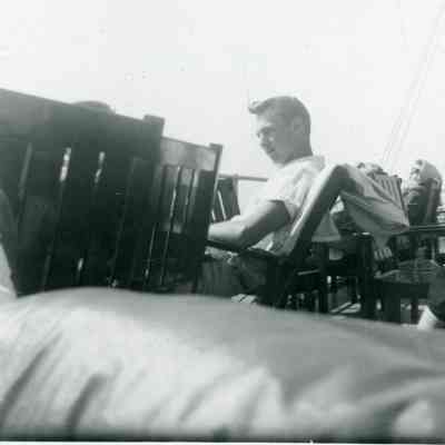 Bob Ritter on May 29 on the boat departing from Detroit for the Senior Cruise.