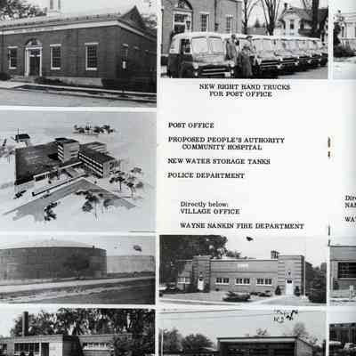 POst Office, Proposed PCHA Hospital, Water storage tanks, Police Station, Village Offices, Fire Department