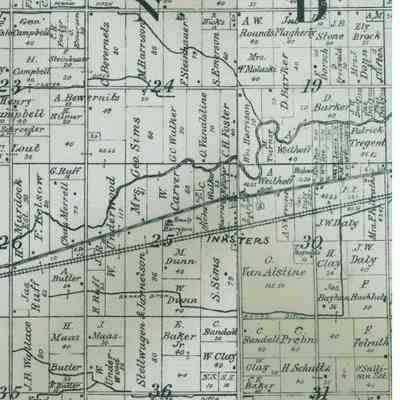 1904 Atlas Map of Inkster