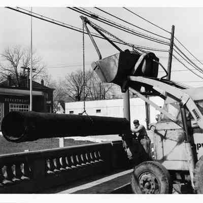 D.P.W Working on Wayne Road Bridge