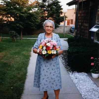 Elsie Raymo on her 85th Birthday on Sept. 25, 1987.