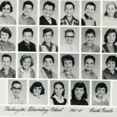 Washington School 6th grade class 1960-61