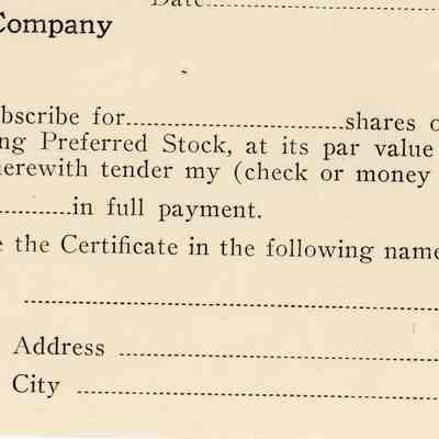 Application to buy shares