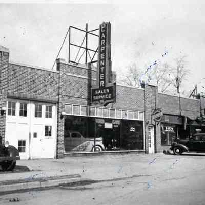 34824 Michigan - Ed Carpenter's Sales and Service Garage on MI Ave on the North side near 2nd St. Photo taken by Fanny Carpenter Place, Ed's Aunt.