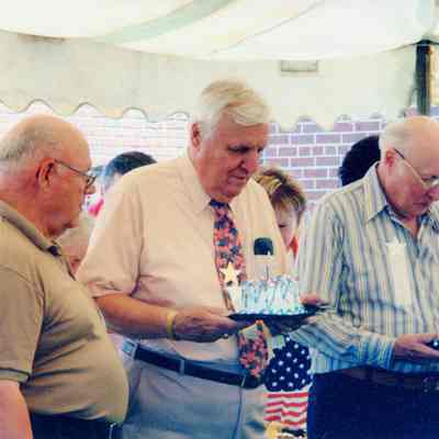 Celebrating three Birthdays, Dick Andrews born on July 8th, Jim Doletzky born on July 2 and Art Carpenter born on July 11