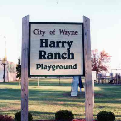 The Harry Ranch Playground Sign