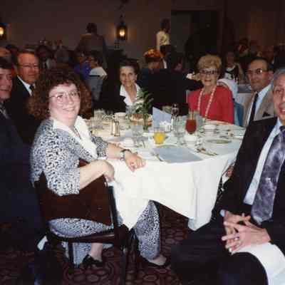 From Left to Right; Lynn and Dave Carpenter, Nate and Norma Weiser, Mrs Downes and Leanord Downes and Nick Chames