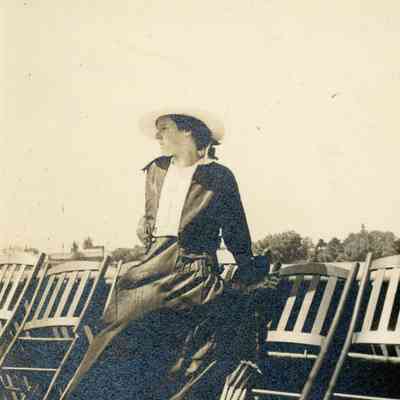 Lois Hisey from the 1916 honeymoon trip to Niagara Falls.