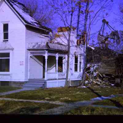 Demolishing home for Urban Renewal Nov. 1964