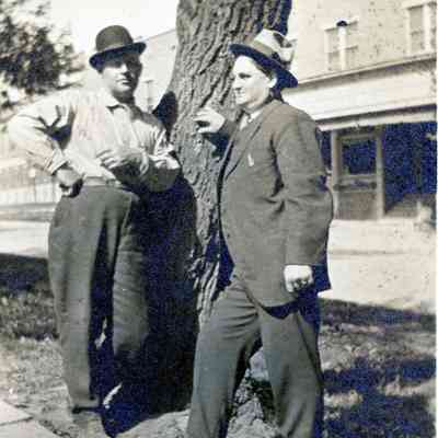 Sam Wagner and friend