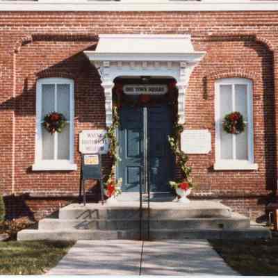 Wayne Historical Museum at Christmas 1986
