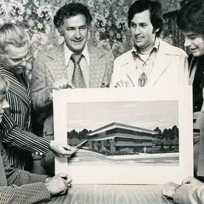 Drawing for new headquarters