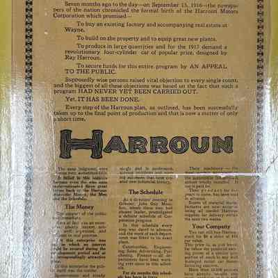 1917 It Has Been Done Harroun Motors Corporation