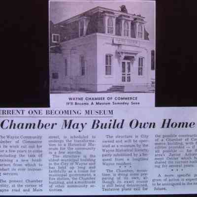 1961 article about chamber moving