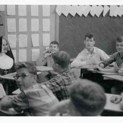 Students and Teacher in classroom