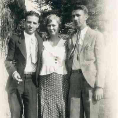 Mrs. Mahan and sons