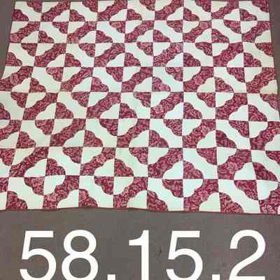 Red and White Quilt - ca. 1850 - 1855