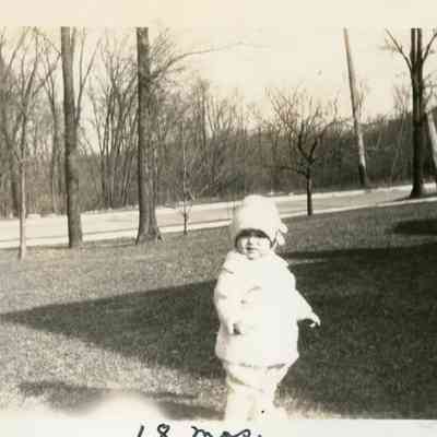 Bernice Greenwalt as a baby at 18 months.