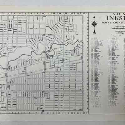 1965 Map of Inkster