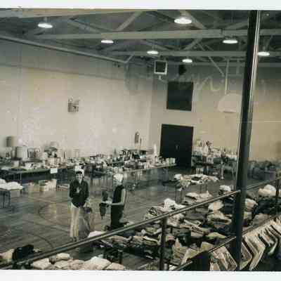 Rummage sale in the old Gym