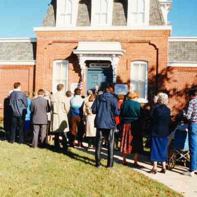 Oct. 25, 1987 Wayne Historical Museum site dedication of the historical marker. Photo by Richard L. Story IFPA.