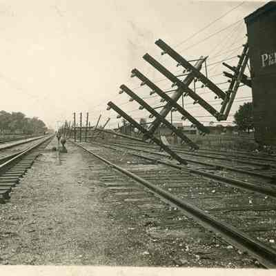 Railroad Tracks After the Storm on June 4, 1911