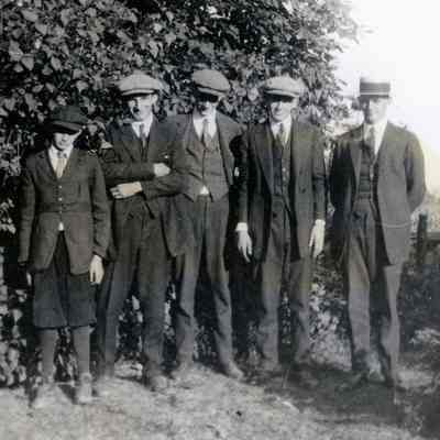 L to R; The Wendt brothers, Paul, Joe, Lewis, Henry and John Wendt in 1925.