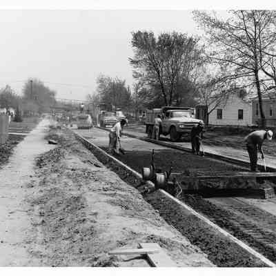 D.P.W Working on a Road.