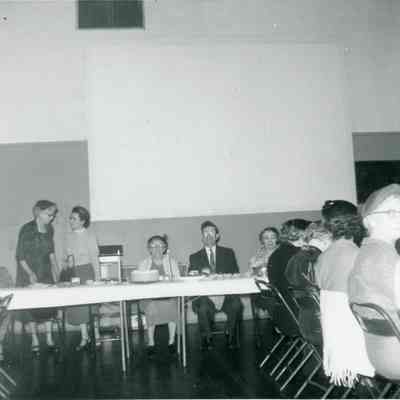 Anna Cady Butler's Farewell Party at the Fellowship Hall on Feb. 1954.