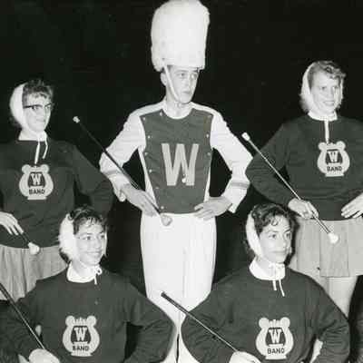 Drum Major and Majorettes