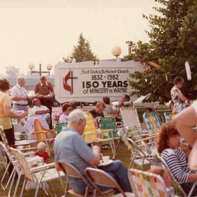 150th Birthday Party of the Church and Ice Cream Social on June 27, 1982.