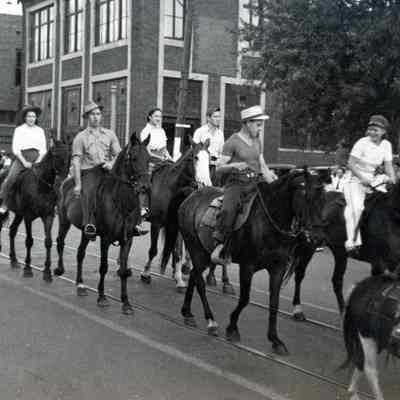 Horses. Michigan Avenue at Biddle