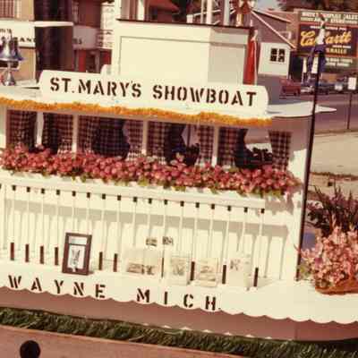 St. Marys Showboat parade float 1963