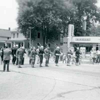 NW corner Newberry and Main. Shell Gas Station