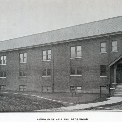 Amusement hall and storeroom