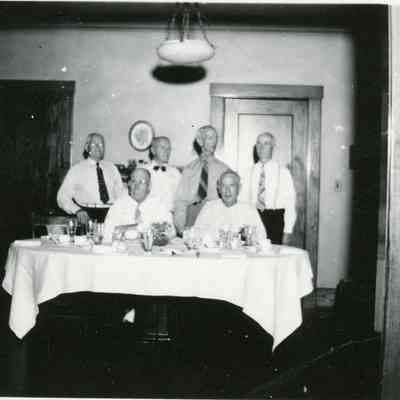 Chaffee Family; Joe Snyder standing third from left and Orrin Chaffee sitting on left side.