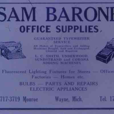 1947 Ad. 3717-3719 Monroe - Office Supplies