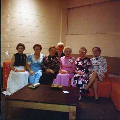 Ida Doletzky in pink dress.