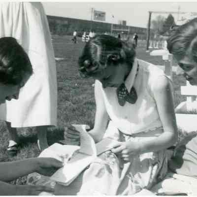 Donna Kuhn (standing), Shirley Taber, Pat Millar and Judy Spada