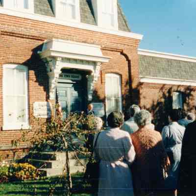 Oct. 25, 1987 Wayne Historical Museum site dedication of the historical marker. Photo by Ruth Taylor.