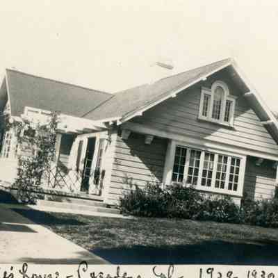 Elsie's House in Pasadena, California in 1929-1930.
