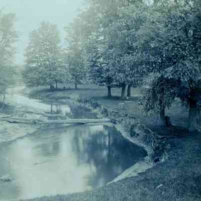 Lower Rouge River in Perrinsville, Nankin Twp, Michigan.