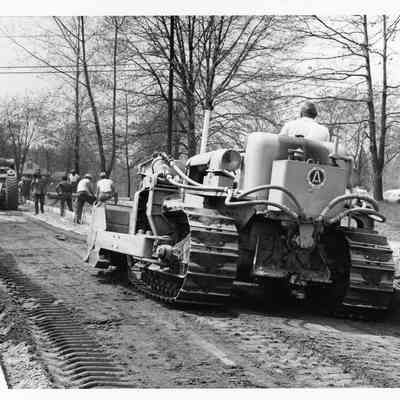 D.P.W Working on a Road.