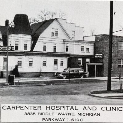 Carpenter Hospital Postcard Exterior: Carpenter Hospital Postcard Exterior