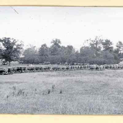 Cars parked at Carpenters Lake.