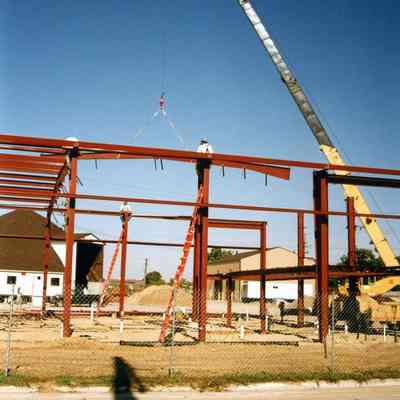 Building of temporary fire station at 35200 Forest St. in Wayne, MI on 10/01/2001.