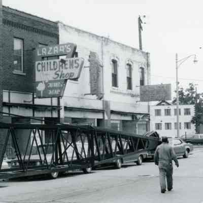 October 1971, just before demolition. Urban Renewal. Shoe Land, Lazars